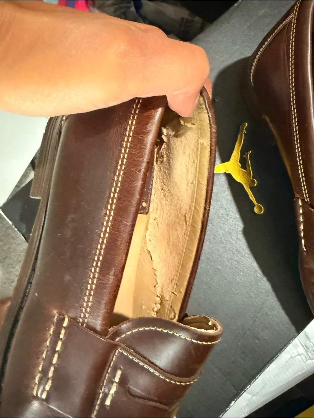Bass Brown Leather Loafers